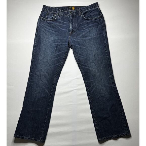 J.CREW Other - J. Crew Men's Style 29071 Dark Wash Bootcut Blue Denim Jeans - Size 36x30